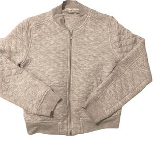Gap grey quilted fall jacket